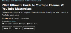 Read more about the article [GET] 2020 Ultimate Guide to YouTube Channel & YouTube Masterclass Free Download