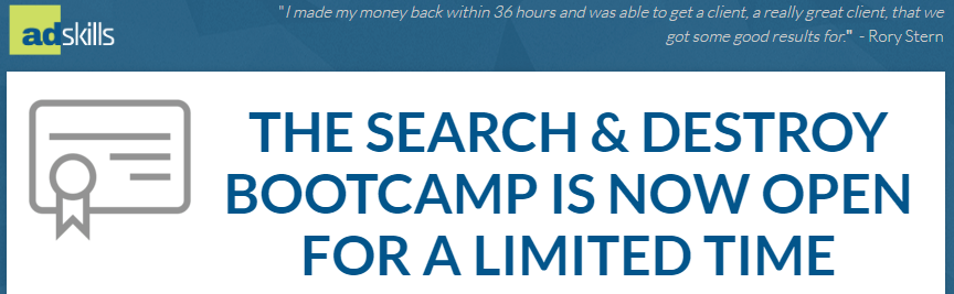 You are currently viewing [SUPER HOT SHARE] Adskills – Search And Destroy Bootcamp Download