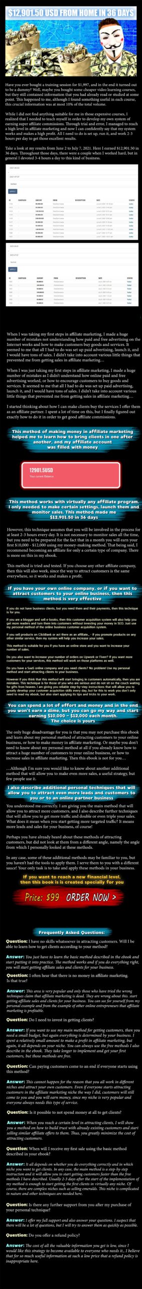 You are currently viewing Affiliate Secrets Exposed – How I Earned an Extra $12,901.50 From Home in 36 Days and How You Can Repeat My Success Free Download