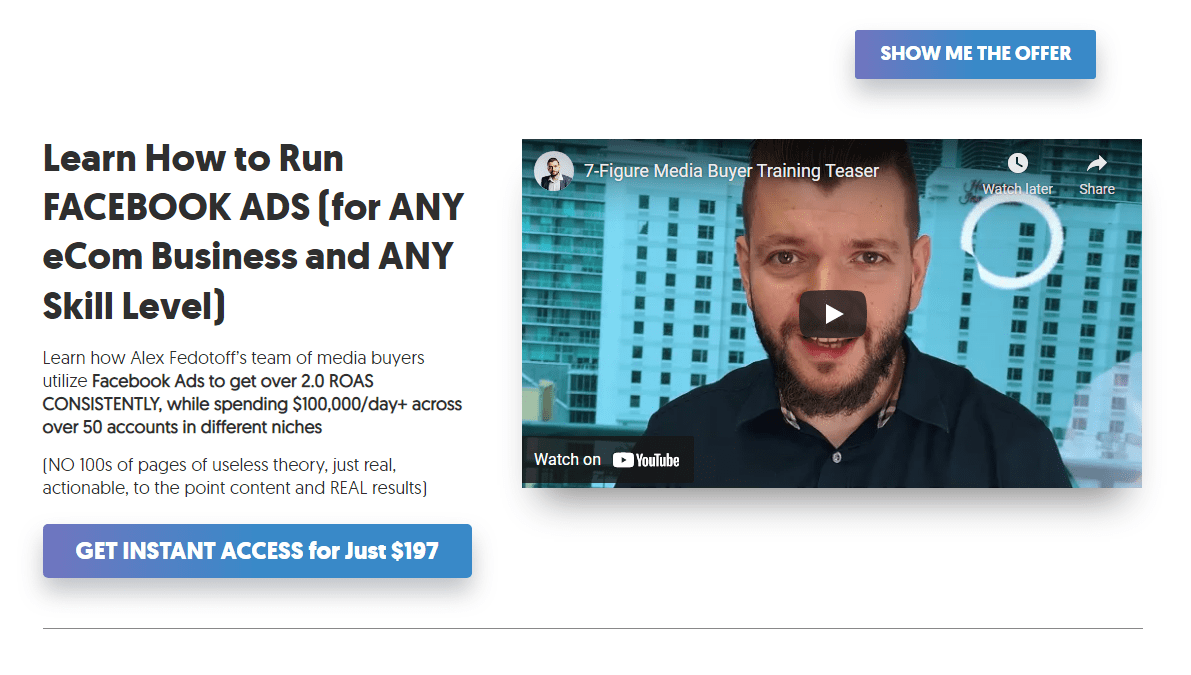 You are currently viewing Alex Fedotoff – 7-Figure Media Buyer Training for Facebook Download
