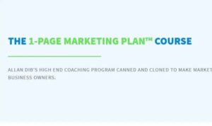 Read more about the article Allan Dib – The 1-Page Marketing Plan Course Download