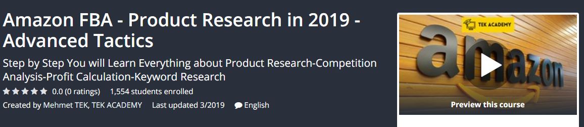 You are currently viewing [GET] Amazon FBA – Product Research in 2019 – Advanced Tactics Download