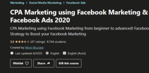 Read more about the article [GET] CPA Marketing Using Facebook Marketing & Facebook Ads (2020) Free Download