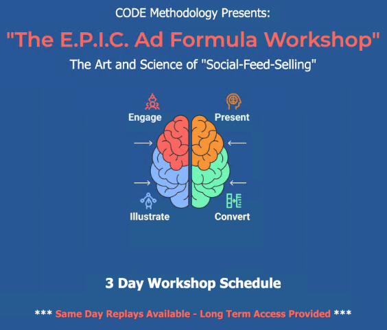 You are currently viewing Chris Rocheleau – The Epic Ad Formula Workshop CODE Methodology Download