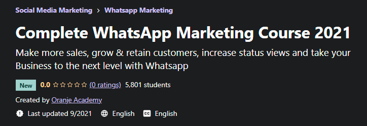 You are currently viewing Complete WhatsApp Marketing Course 2021 Free Download