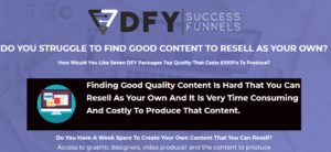 Read more about the article [GET] DFY Success Funnels (Releasing 25th November) Update Free Download