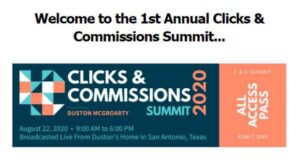Read more about the article [SUPER HOT SHARE] Duston Mc Groarty – Clicks & Commissions Summit 2020 Download