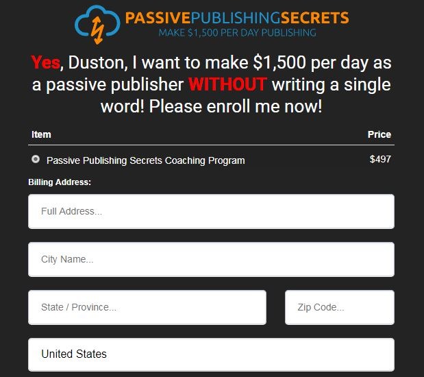 You are currently viewing [SUPER HOT SHARE] Duston McGroarty – Passive Publishing Secrets $1,500/Day Download