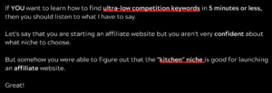 Read more about the article ❌❌ CAN’T FIND LOW COMPETITION MONEY KEYWORDS? ✅ PREMIUM METHODS TO FIND LOW COMPETITION KEYWORDS IN MINUTES ⚡ 70+ REVIEWS ✅ BONUS PDF WORTH $200+ Download