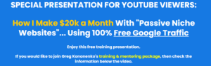 Read more about the article [SUPER HOT SHARE] Greg Kononenko’s – Caffeinated Niche Profits ( How I Make $20k a Month With “Passive Niche Websites”..Using 100% Free Google Traffic) Download