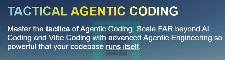 You are currently viewing IndyDevDan – Tactical Agentic Coding – Agentic Engineer + Principled AI Coding Download
