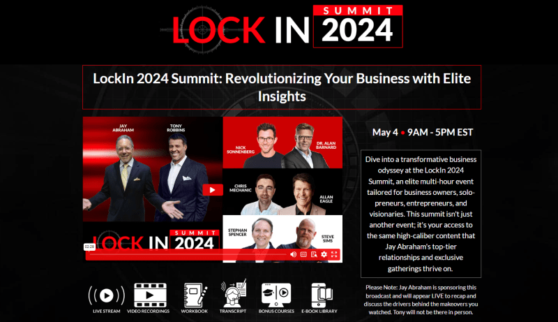 You are currently viewing Jay Abraham – Lock In Summit 2024 Download