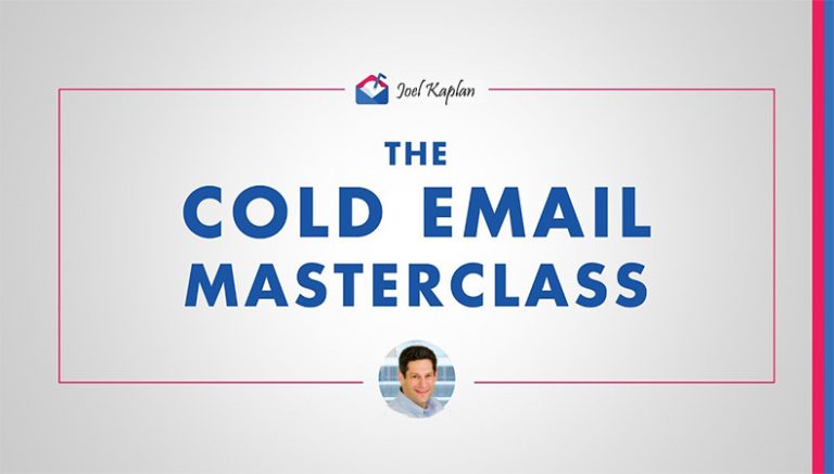 You are currently viewing [SUPER HOT SHARE] Joel Kaplan – Cold Email Masterclasses Download
