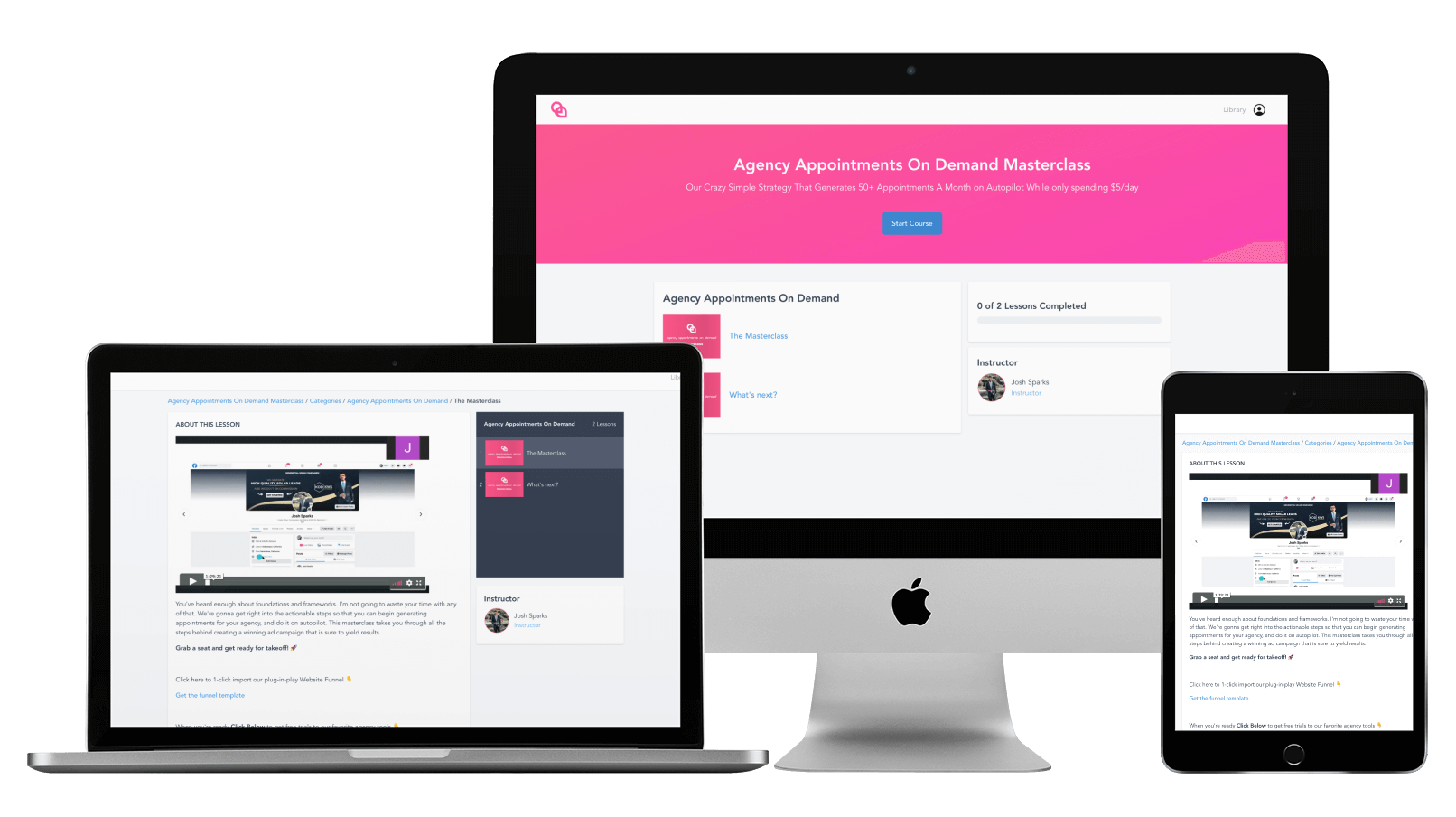 You are currently viewing [SUPER HOT SHARE] Josh Spark – Agency Appointments On Demand Masterclass Download