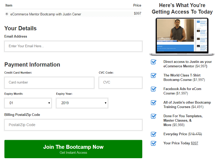 You are currently viewing [SUPER HOT SHARE] Justin Cener – The eCommerce Bootcamp 2019 Download
