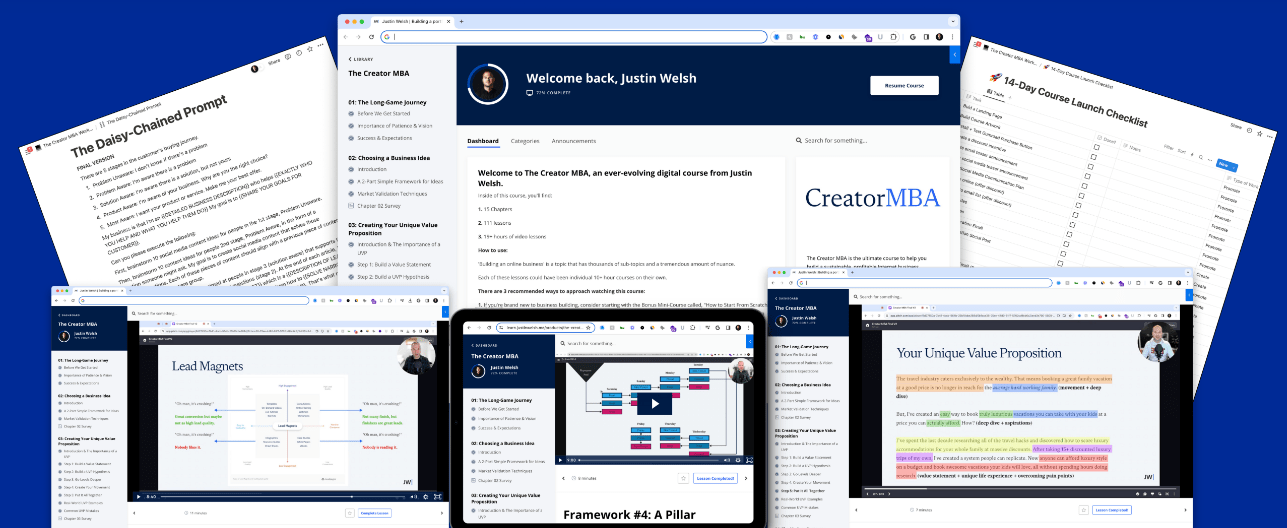 You are currently viewing Justin Welsh – The Creator MBA Download