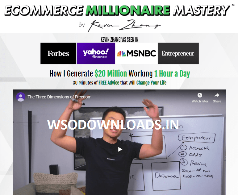 You are currently viewing [SUPER HOT SHARE] Kevin Zhang – Ecommerce Millionaire Mastery Download