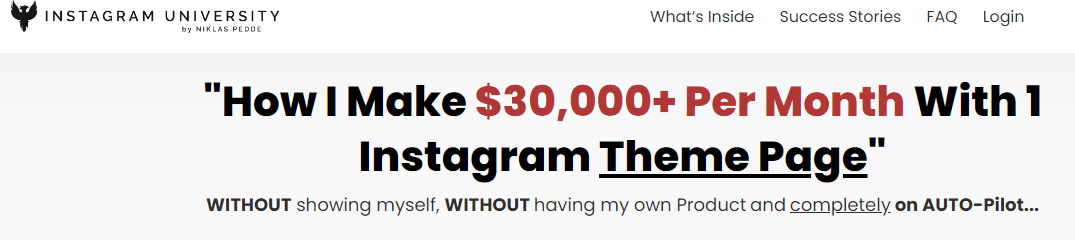 You are currently viewing Niklas Pedde – Instagram University 4.0 – $30K/m With 1 Instagram Theme Page Download