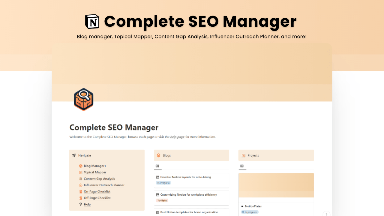 You are currently viewing Notion For SEO – Complete SEO Manager For Notion Download