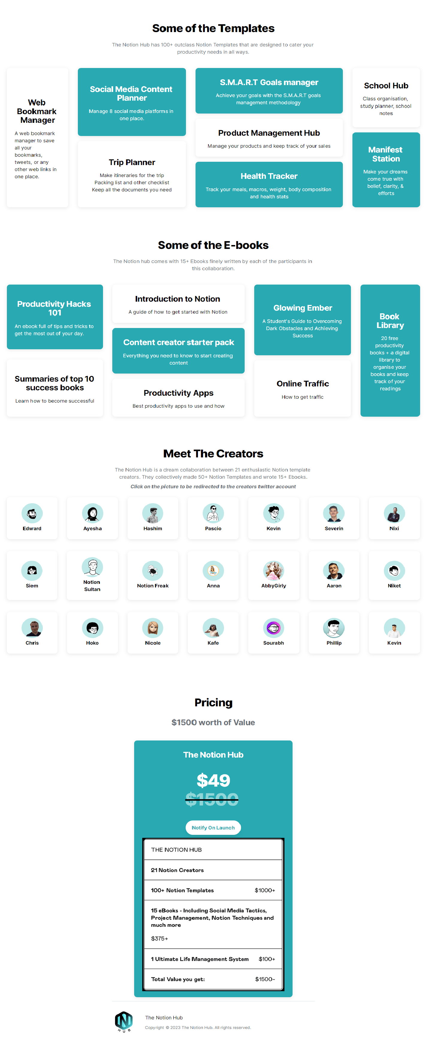 You are currently viewing Notion Hub – 21 Creators Ft. Pascio I 100+ Templates I 15 eBooks I The Giga Brain Download