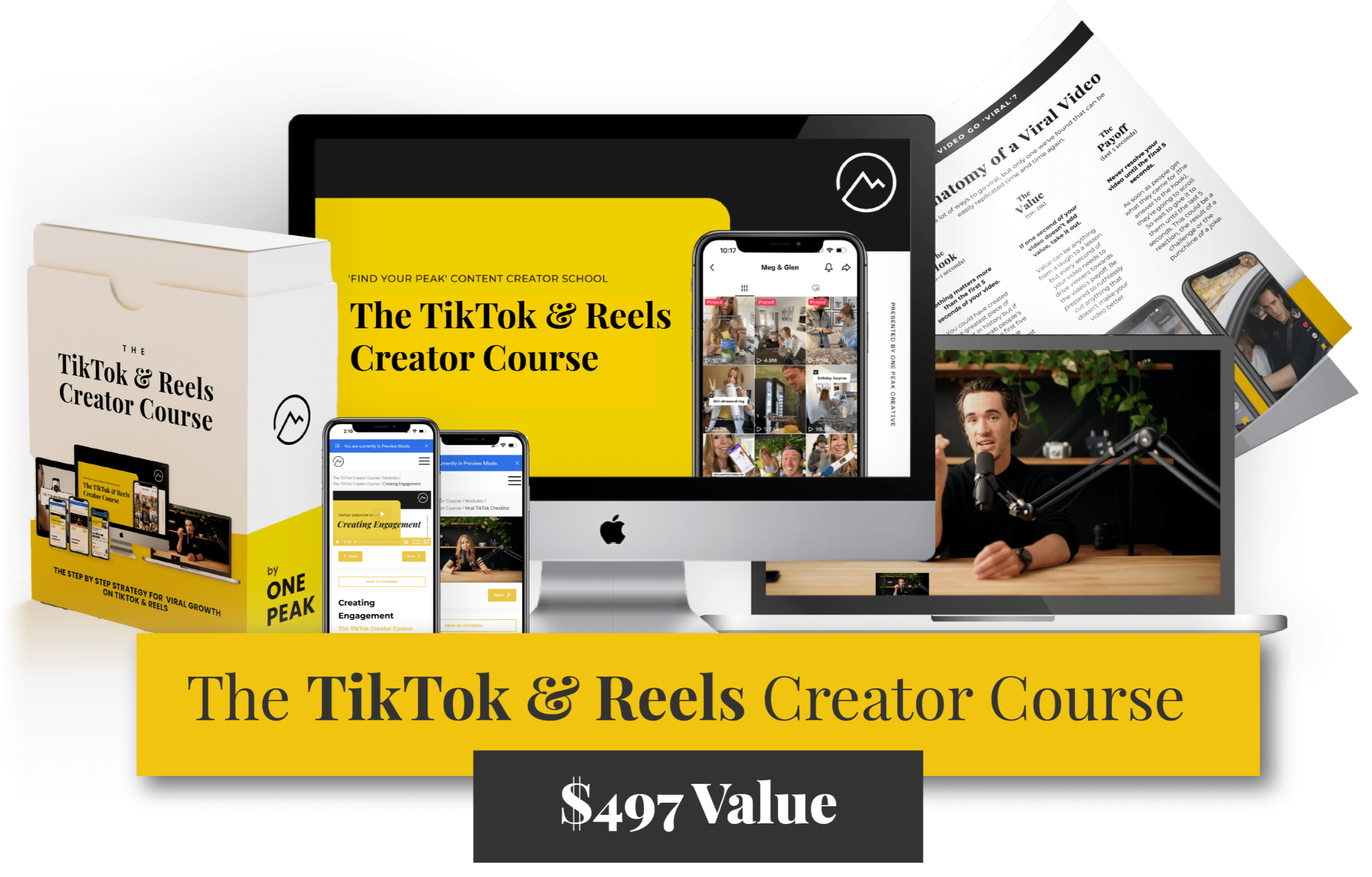 You are currently viewing One Peak Creative Agency – The Tiktok and Reels Creator Course Download