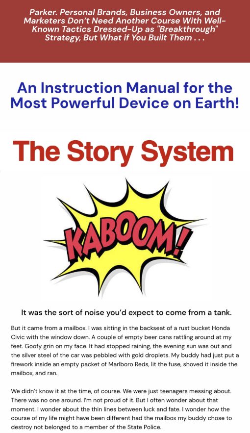 You are currently viewing Parker Worth – The Story System Download
