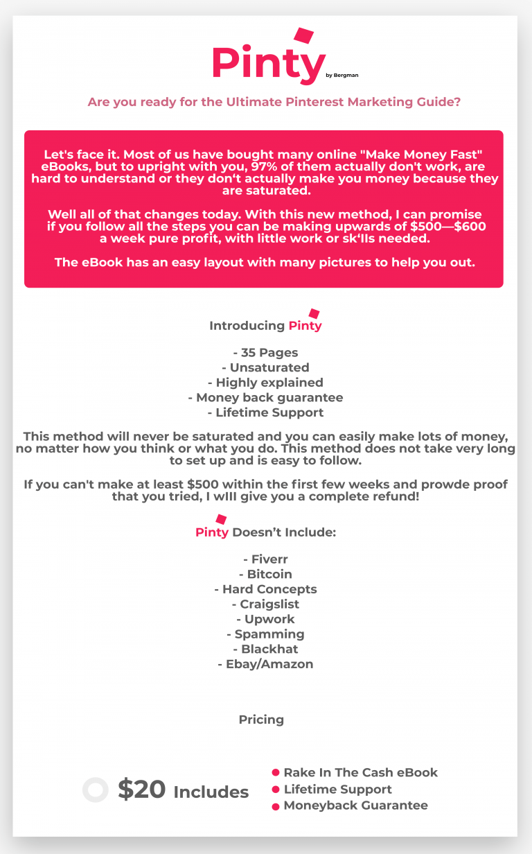 You are currently viewing [GET] Pinty – Make $2000 Monthly in Year 2020 with PRIVATE Pinterest Method! Download