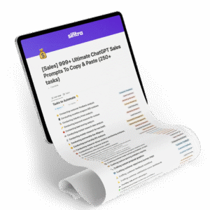Read more about the article [Sales] 999+ Ultimate ChatGPT Prompts To Copy & Paste (250+ tasks) Download