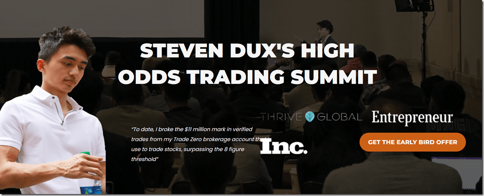 You are currently viewing Steven Dux – High Odds Trading Summit Download
