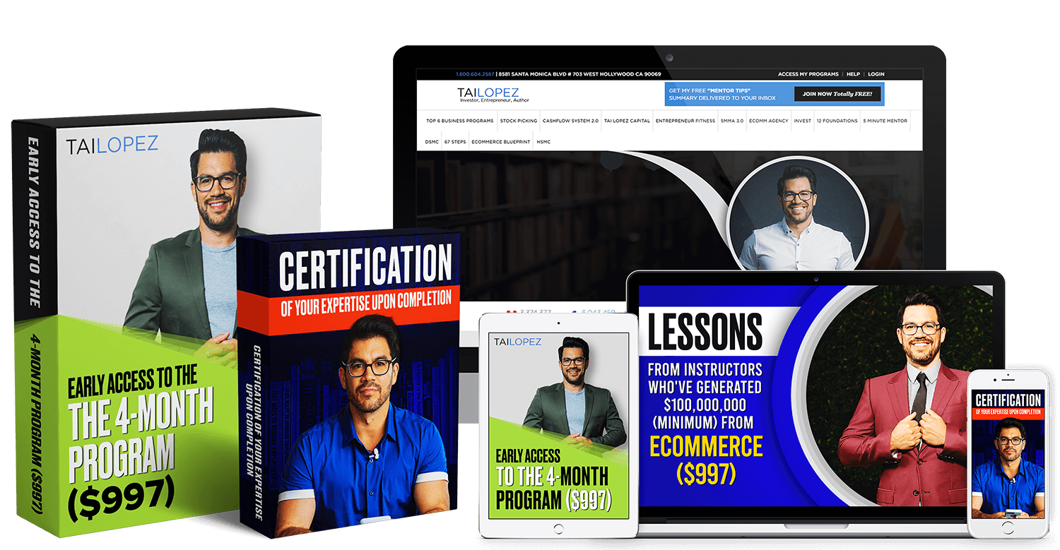You are currently viewing [SUPER HOT SHARE] Tai Lopez – Ecommerce Specialist Certification Download