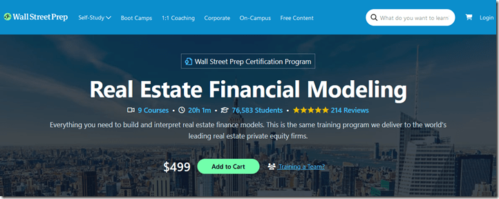 You are currently viewing Wall Street Prep – Real Estate Financial Modeling Download
