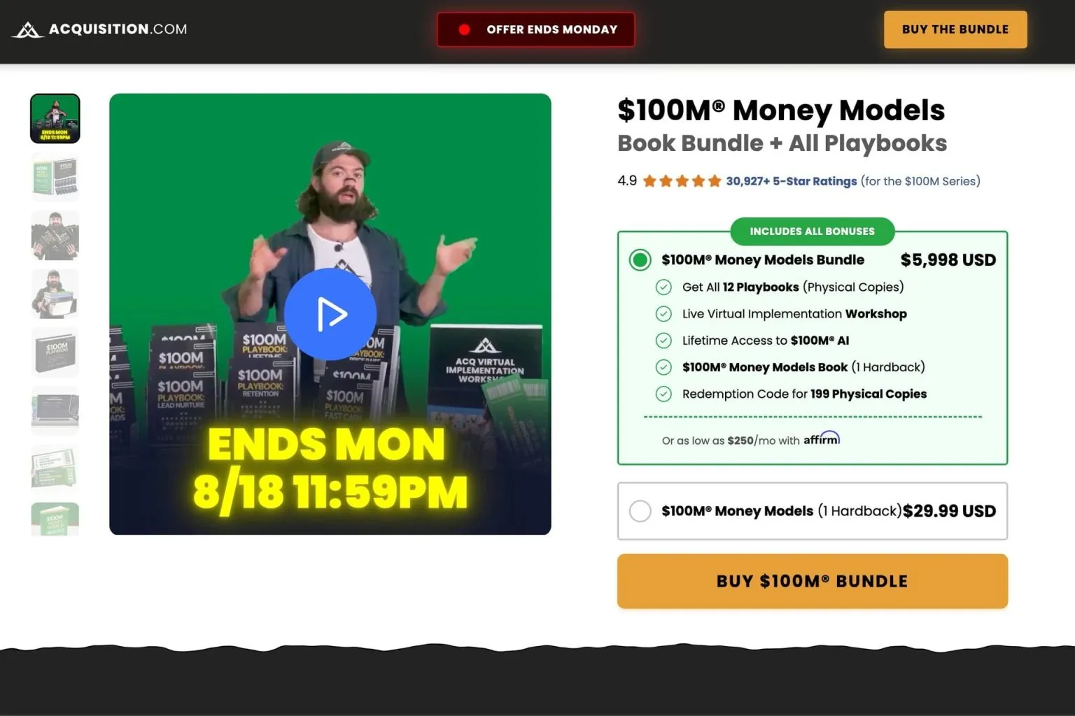 You are currently viewing Alex Hormozi $100M Money Models Book Bundle + 12 Play Books